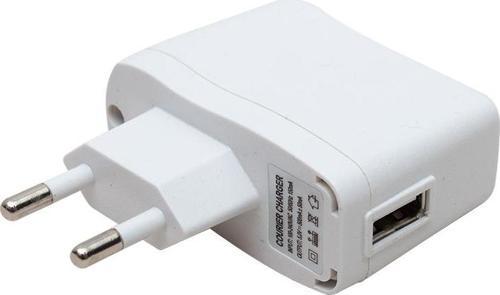 5 Volt 0.5 Amper Beyaz USB Başlık Adaptör Usb Girişli Priz Tipi Şarj Adaptörü 5V-0.5A