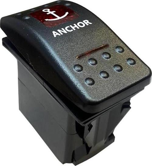 Ayt Çapa Irgatı Sembollu Işıksız Araç On Off Aç Kapa Yaylı Anahtar Düğme Oto İçin 12-24 Volt Switch 4 Pinli