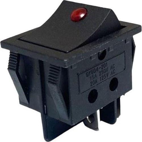 Ayt IC-104D 220 Volt Geniş Nokta Işıklı On Off Anahtar Aç Kapa Düğme Buton