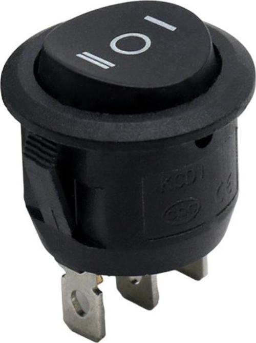 Ayt IC-134 Yuvarlak Işıksız On Off On 3 Pin Anahtar Aç Kapa Düğme Buton 25x22,7 mm