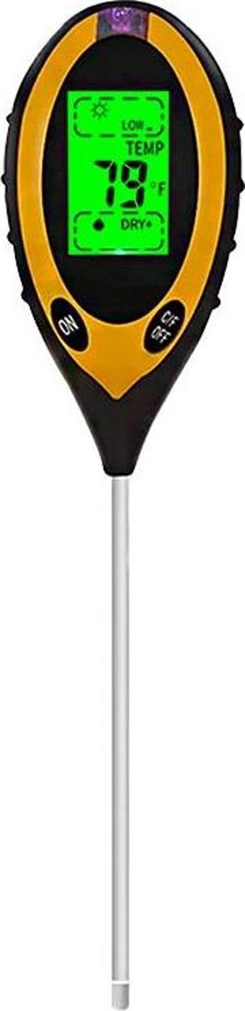 Powermaster TR-02 Toprak Ph Nem Sıcaklık Güneş Işığı Yoğunluk Ölçer Test Cihazı 4 İn 1