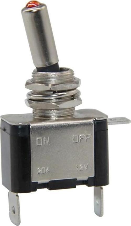 Ayt IC-151B Işıklı 12 Volt Dc 30 Amper On Off Toggle Switch Aç Kapa Buton 2 Kademeli
