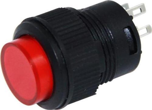 Ayt Ic-180C Yuvarlak 3 Pin Işıklı 16mm Basmalı Kalıcı Buton Düğme Anahtar