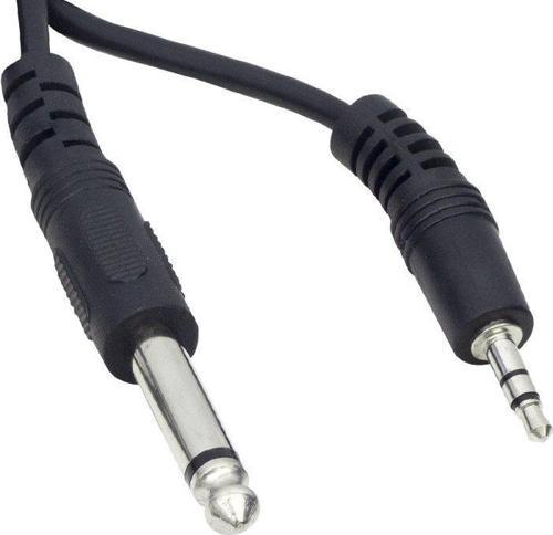 3.5 Mm Stereo Erkek 6.3 Mm Mono Erkek 3 Metre Kablo Bilgisayar Pc Ses Sistemleri İçin Çevirici Dönüştürücü