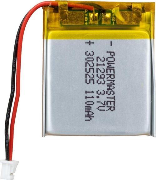 3.7 Volt 110 Mah Lityum Polimer Şarjlı Pil 3X25X25 mm Akıllı Saat Kulaklık Pili