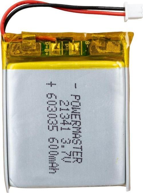 3.7 Volt 600 Mah Lityum Polimer Şarjlı Pil 6X30X35 mm Akıllı Saat Kulaklık Pili
