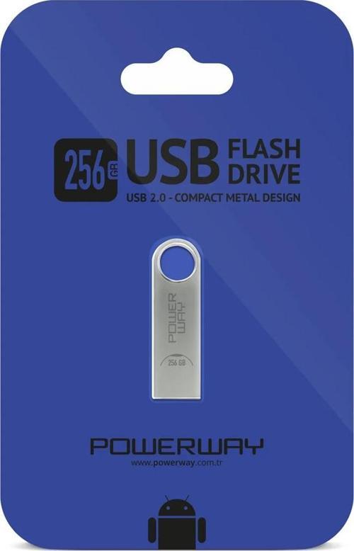 256 GB METAL USB 2.0 FLASH BELLEK