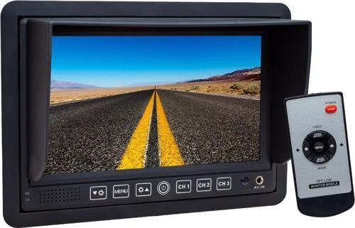 PM-5879 7 İnç 12-24 Volt 3 Kanal AV Girişli Oto Monitörü Araç İçi Monitör