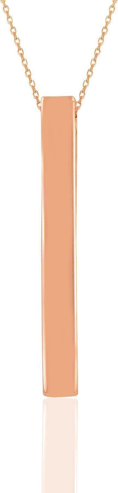 Gümüş altın yaldızlı 70 cm zincirli çubuk kolye 