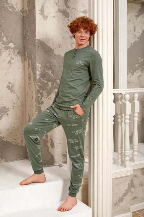 5355 Erkek Uzun Kollu Pijama Takımı