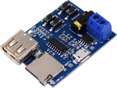 Tf Kart Ve Usb Flash Disk Girişli Oynatıcı Modül (Mp3 Formatı) Uyumlu
