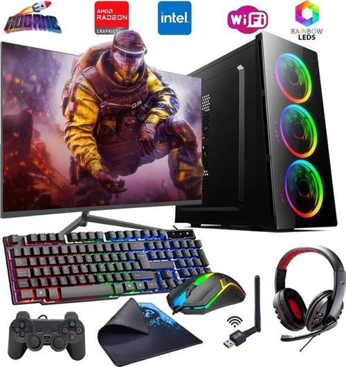 INTEL I5 3N 8GB 480GB SSD 4GB RX550 24" Monitörlü Oyun Bilgisayarı (Gaming SET)