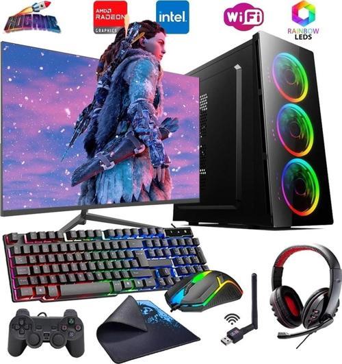 INTEL I5 4N 16GB 1TB SSD 4GB RX550 24" Monitörlü Oyun Bilgisayarı (Gaming SET)