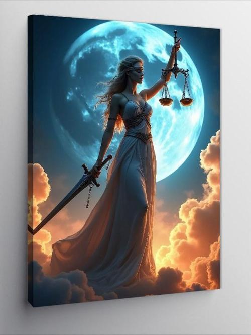 Kanvas Tablo Adaletin Kadını