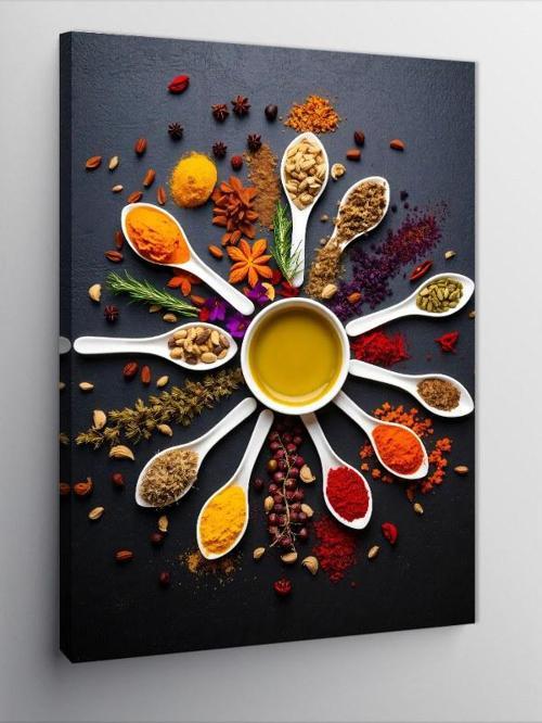 Kanvas Tablo Baharat Çemberi