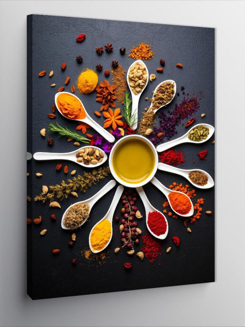 Kanvas Tablo Baharat Çemberi