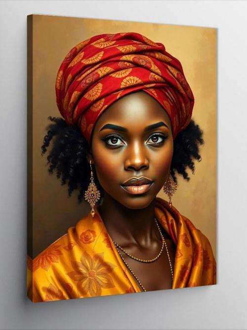 Kanvas Tablo Afrikalı Kadın