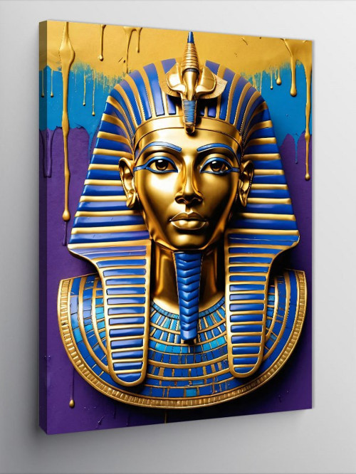 Kanvas Tablo Firavun Tutankhamun Portresi