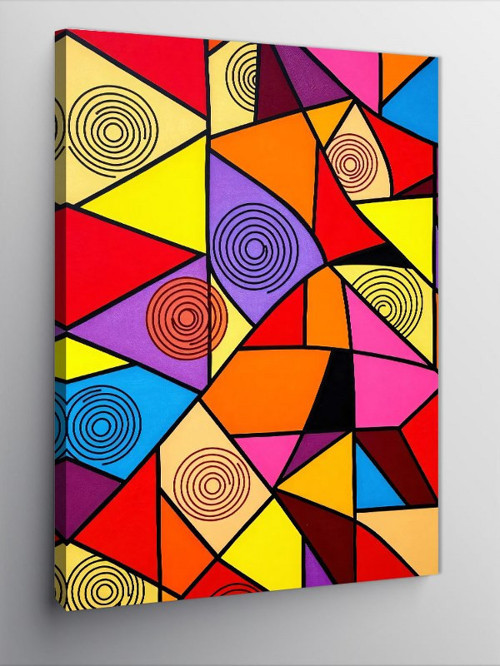 Kanvas Tablo Geometrik Soyut Desenler