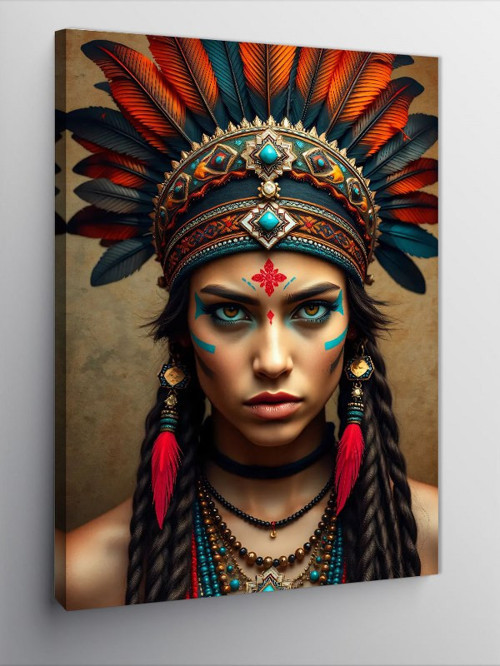 Kanvas Tablo Kabile Lideri Kadın