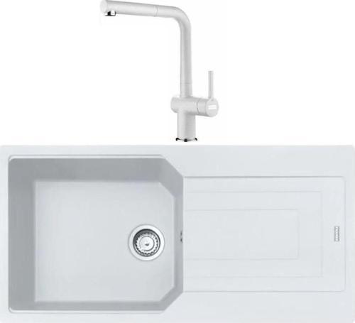 Urban Ubg 611-100 Bianco Granit Eviye, Active Plus Doccia 2.0 Batarya Set