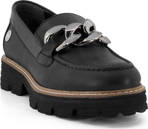 D23YA-3560 METAL TOKALI LOAFER DERİ KADIN AYAKKABI