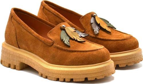 2311304 TOPUKLU KALIN TABAN LOAFER DERİ KADIN AYAKKABI