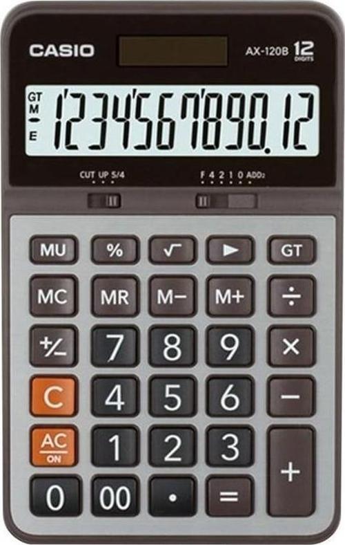 CASIO HESAP MAKINESI MASAÜSTÜ AX-120B 12 HANE