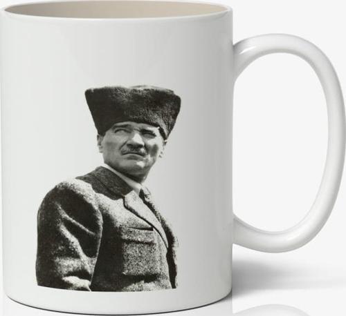 Atatürk Baskılı Kupa Bardak Baskılı Kahve Kupa Bardak-3