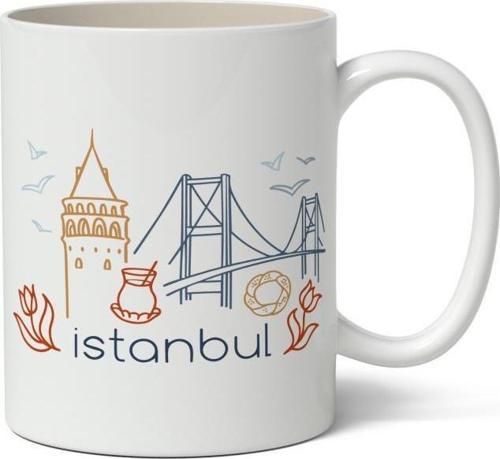İstanbul Baskılı Kupa Bardak Baskılı Kahve Kupa Bardak-8