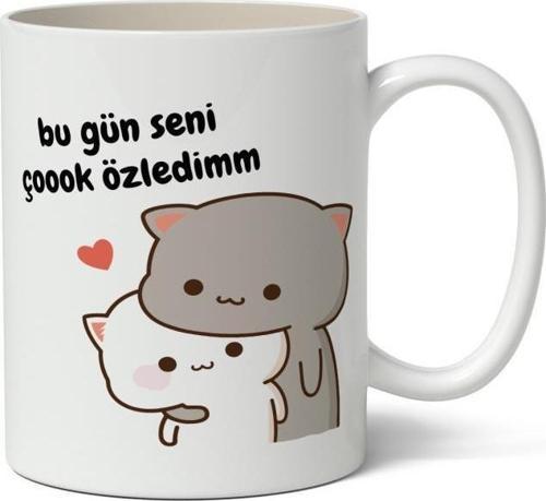 Bu Gün Seni Çok Özledim Baskılı Kupa Bardak Baskılı Kahve Kupa Bardak
