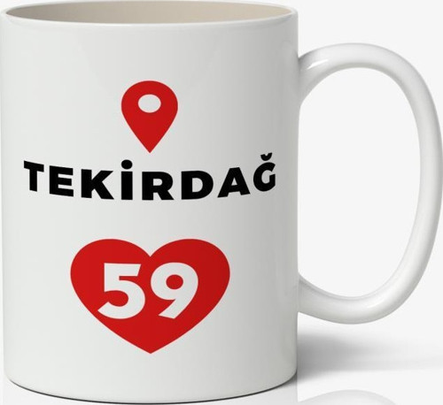 Tekirdağ Baskılı Kupa Bardak Baskılı Kahve Kupa Bardak