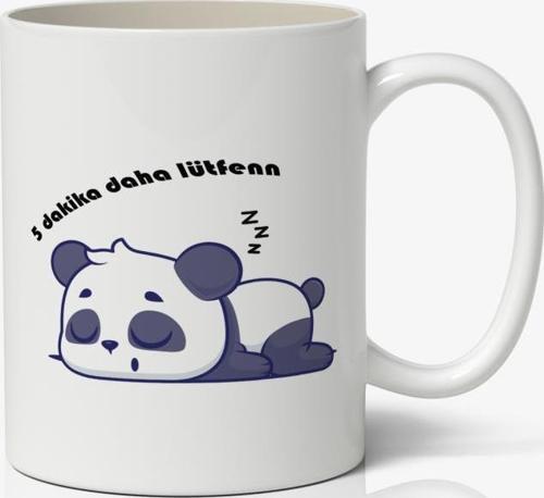 Uykucu Panda Baskılı Kupa Bardak Kahve Kupa Bardak