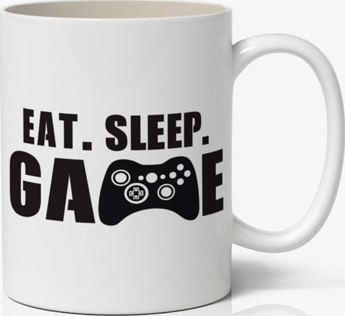 Eat Sleep Baskılı Kupa Bardak Baskılı Kahve Kupa Bardak