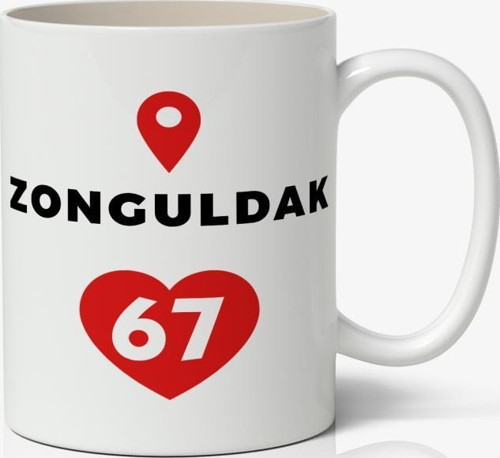 Zonguldak Baskılı Kupa Bardak Baskılı Kahve Kupa Bardak