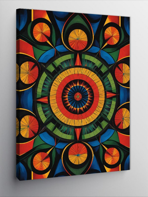 Kanvas Tablo Soyut Mandala Deseni
