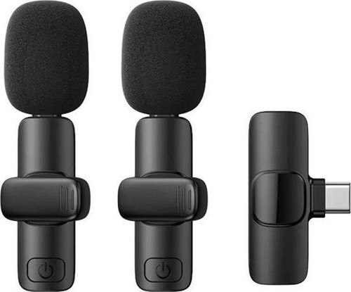 2In1 Kablosuz Yaka Mikrofonu Type-C Mini Mikrofon