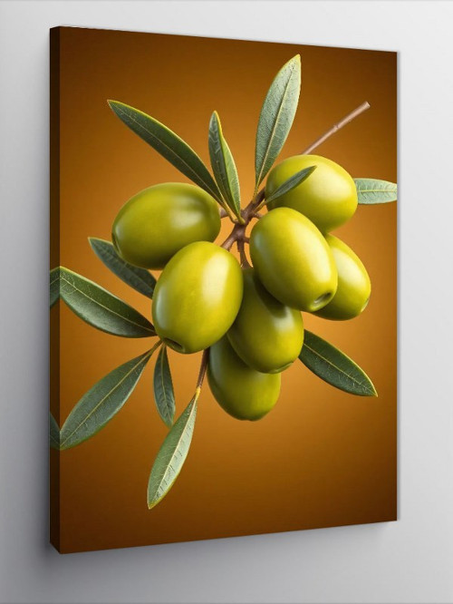 Kanvas Tablo Zeytin Dalı Doğallığı