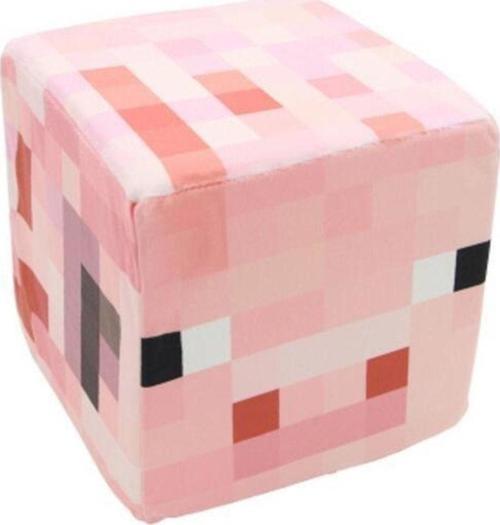 Minecraft Domuz Küp Yastık Minder Peluş Oyuncak 10Cm