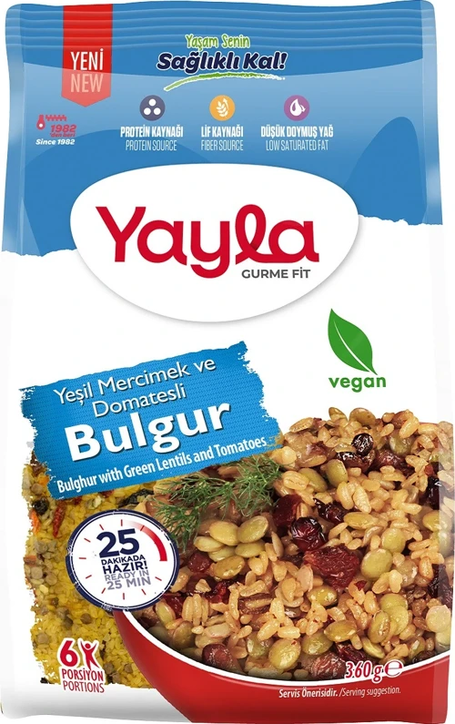 Gurme Fit Yeşil Mercimek Domates Bulgur 360 gr