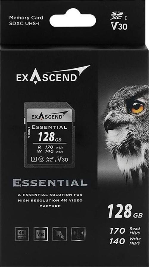 128GB Essential 170MB/s SDXC Hafıza Kartı
