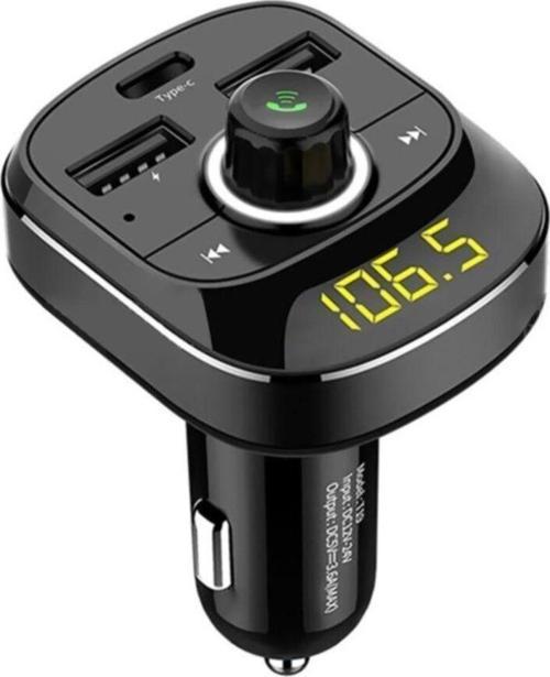 T19 Araç Mp3 Çalar Bluetooth Fm Verici Transmitter Adaptör Şarj Aleti
