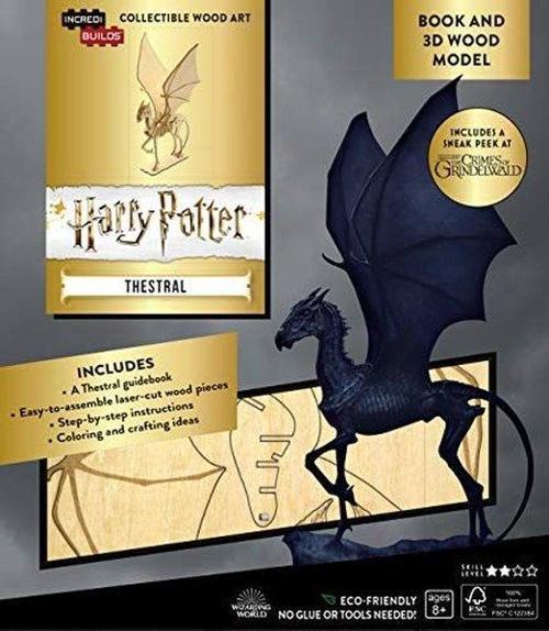 IncrediBuilds-Harry Potter: Thestral Book and 3D Wood Model