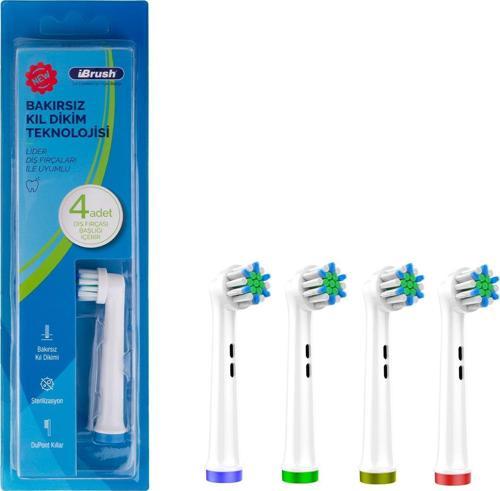 Ultra Sensitive Pro Oral B Şarjlı Diş Fırçası Yedek Başlığı 4 Adet Ekstra Yumuşak Başlık (Bakırsız)