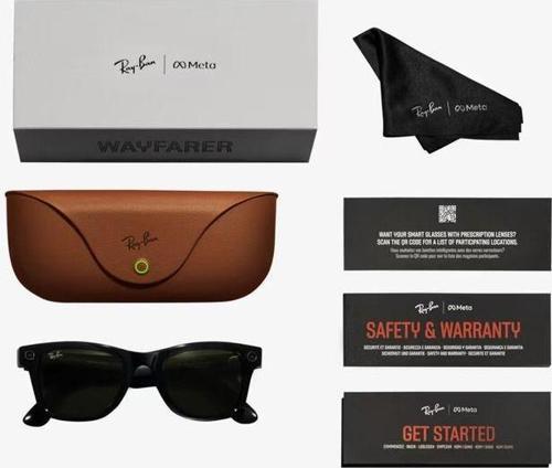 Meta Rw4008 601/7153 53 x 155 Wayfarer Smart Glasses