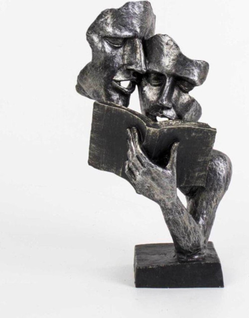 Kitap Okuyan Çift Mask Biblo Lame 18X35 Cm