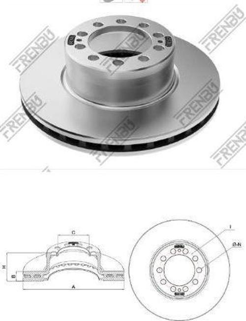 FREN DISKI DISK MERCEDES AROCS Y.M. 9604210312 010 27  