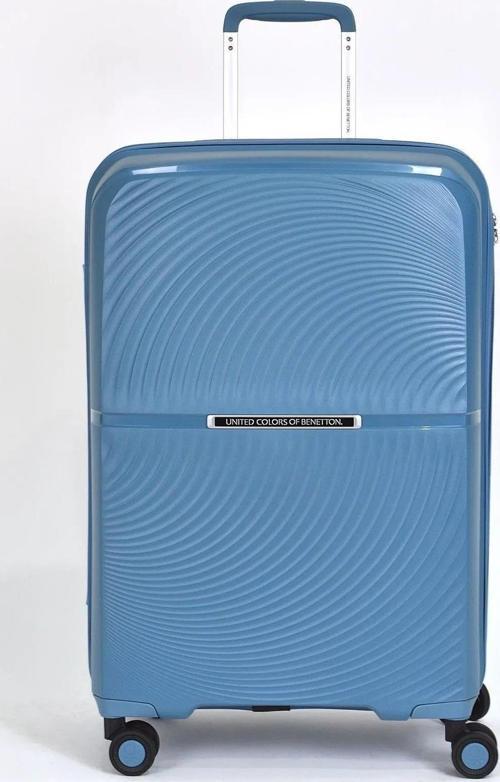 Benetton 14BNT2000 Orta Boy Kırılmaz Mavi Valiz