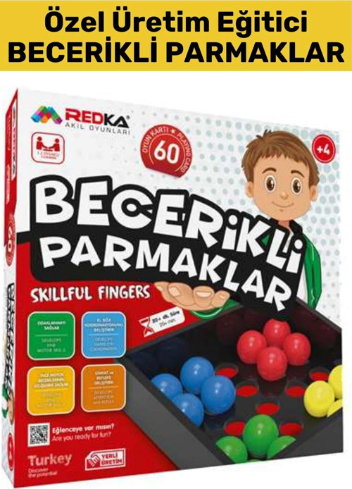 Özel El Göz Koordinasyonu El Beceri Düşünme Geliştirici Akıl Zeka Strateji Oyunu BECERİKLİ PARMAKLAR