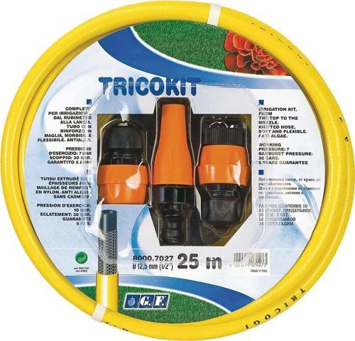 GF Örgülü Bahçe Sulama Hortum Seti 25 m 1/2" Tricokit